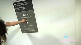 Annika Eve - Big tits brunette in bikini in POV striptease