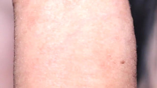 POV. Sensual Licking of the Glans From Brunette with Hot Red Lips. Close up.