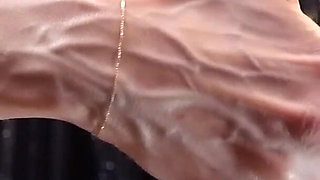 Rebecca Diamante Shows Her Hands' Veins in Topless