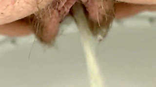 Had to pee really bad! Then pee again in tub on my feet