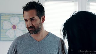 Jade Kush gets her big tits pounded and cum on in scene 2 of HD reality sex tape!