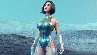 Big Tits superhero Angelita fucked hard by a monster in a 3d animation