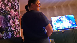 I had to stop her home duties and fuck her from behind