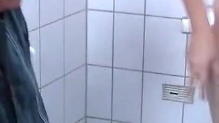 In the bathroom with my housewife!