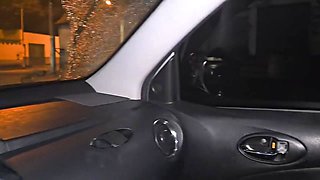 Two Hot Girls Caught Him Masturbating Inside The Car And Helped Him Cum