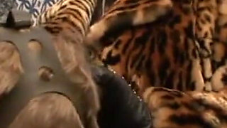 Masked man big cock pinching humiliating