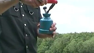 Humiliated with candles