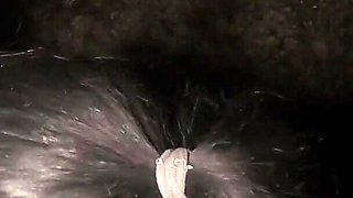 Night Outdoor Blowjob & Full Cum Swallow