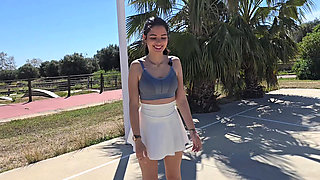 Neighbor On Roller Skates Has PUBLIC Sex In The Car