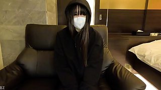 Asian girl getting licked squirting while fingered on the be