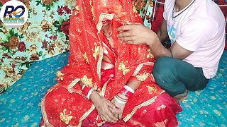 Fast Time Desi Honeymoon Video Hindi Audio Claire Vaise in Red Saree and Blouse Having Fun
