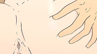 Android 18 Jerks off a Guy's Huge Cock with Her Tits and Fucks in the Ass and Pussy! Dragon Ball Hentai Cartoon Parody!