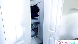 Female orgasm clip with attractive Leana Lovings from Princess Cum