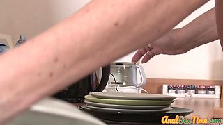 Cute maid analdestroyed by BIG BLACK COCK boss