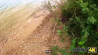 Hunt4k. she cheated on her bf for money at a public beach