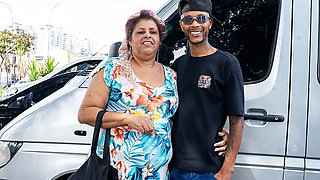 Fat Mature Granny Gets Extreme BBC Fuck in Van Backseat