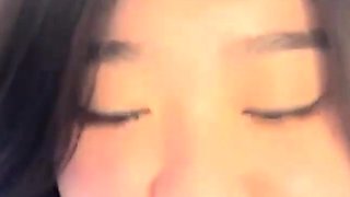 Great close up in japanese teen blowjob pov