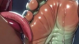 Ebony Slave Girl Foot Worship on Alien - Dripping with Pleasure
