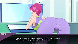 Hentai fun with Loveskysan69real in a wild standing position