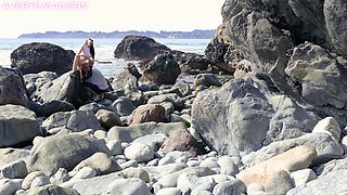 Getting Off Watching HOT couple FUCK on the Beach
