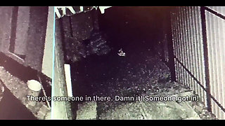 Security Guard Caught Red-haired Thief Stealing and Punished Her with Pussy Fucking on the Street