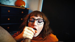 Very yummy amateur redhead blowjob
