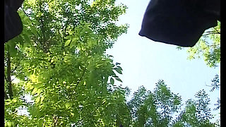 Granny Gets Anal Fuck by Two Strangers in the Tall Grass