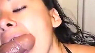 Cuckold Husband Films His Wife with a Delivery Guy Kissing, Rimming, Cum Swallowing
