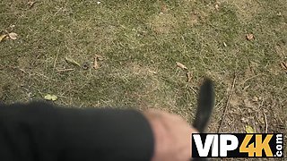 Mature Texas Patti seduces and fucks stranger in public with her big black stockings