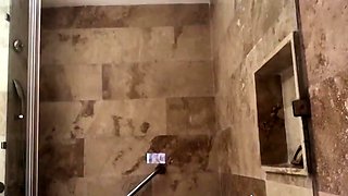 Foot fetish in the shower