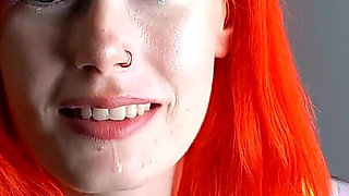 Spit Drenched Tease - Wet and Messy