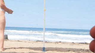 Almost Caught Having Risky Sex with a Stranger on the Beach!