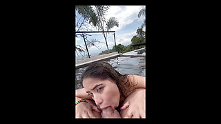 Blonde Bitch Suck My Dick in the Jacuzzi