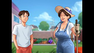 Summertime Saga gameplay featuring a hot college girl and tons of fun in the bathroom