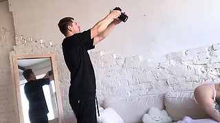 Curly Blonde Teen Records Solo Dildo Masturbation More at