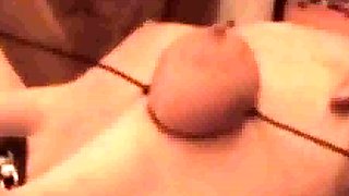 Yasmine's compressed, extremely tied boobs