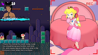 Luigi's Camera - Watching Princess Peach Finger Her Pussy