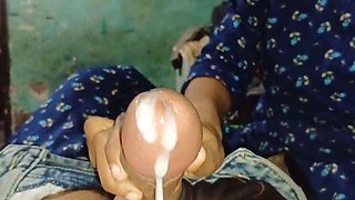 Indian Bhabhi Gives Best Blowjob and Swallows Big Cock Cum in Mouth