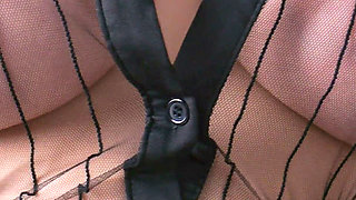 Horny Stepmom Puts on a Sheer Shirt, Going Braless. Fingering Orgasm