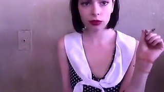 Crazy amateur Solo Girl, Smoking sex clip
