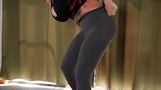 Hot Curvy Redhead Ms Red X Sexy Yoga and Fingering