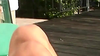 Behind Girls Scene-2_sexy Busty Blonde Sunny Skies in Bikini Fucking From Behind in the Pool Area