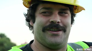 Hot blonde MILF Adira Allure gets pounded by a BBC road construction worker