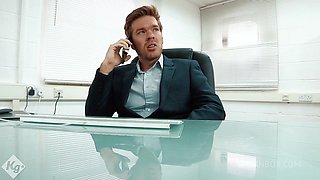 Sexy Ebony Babe Knows What's Needed To Get The Job