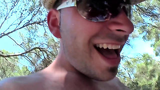 Wild Outdoor Fuck in the Woods