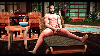 The Blissful Simmers - Hot Sims Couple Steamy Pool Sex in 4K - Riding, Titty Fucking & Deep Throat Action