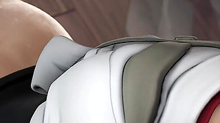 BBC Group Creampie Kiriko Overwatch Animation - Catching Thieves Gone Wrong