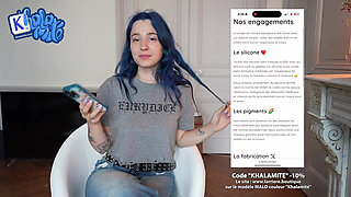 No Need a Men When You Have a Big Dildo - French Alt Hairy Girl Masturbating