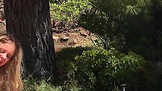 Milf in the yard fucks neighbor