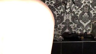 Naughty blonde femdom fetish hottie rams ass with strapon